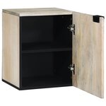 vidaXL Armoire d'évier avec étagère avec stockage avec porte Marron 38 x 33.5 x 48 cm
