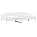 vidaXL Cadre de lit sans matelas blanc 90x190 cm bois de pin massif