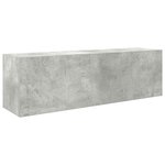 vidaXL Armoire murale de bain gris béton 100x25x30cm bois d'ingénierie