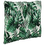 vidaXL Coussin de canapé d'extérieur 3 Pièces Motif feuille Polyester