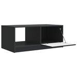 vidaXL Table basse Noir 90 x 50 x 37 cm Bois d'ingénierie