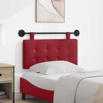 vidaXL Tête de lit suspendue Bordeaux Simili cuir