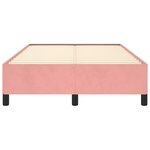vidaXL Cadre de lit rose 120x190 cm velours
