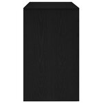 vidaXL Buffet Noir Chêne 120x41x75 cm Bois d'ingénierie