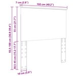 vidaXL Tête de lit Chêne brun 100 cm Bois d'ingénierie
