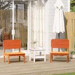 vidaXL Chaises de jardin lot de 2 cire marron 60x52 5x72 cm