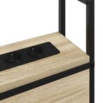 vidaXL Tête de lit de rangement Chêne sonoma 75 cm Bois d'ingénierie