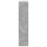 vidaXL Étagère séparatrice de pièce à 4 niveaux gris béton