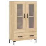 vidaXL Buffet haut chêne sonoma 69 5x31x115 cm bois d'ingénierie