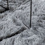 vidaXL Tapis Shaggy à poils longs NAVARRA gris clair 240x240 cm