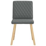 vidaXL Chaises à manger lot de 4 gris foncé tissu