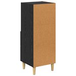 vidaXL Buffet Chêne noir 34 x 34 5 x 90 cm Bois d'ingénierie