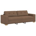 vidaXL Ensemble de Canapés 2 Pièces Marron 221 x 78 x 80 cm Tissu