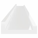 vidaXL Étagères murales 2 Pièces Blanc brillant 100x9x3 cm