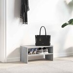 vidaXL Étagère à chaussures empilable sonoma gris 60x30x30 5 cm
