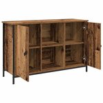 Meuble TV vidaXL Artisan Chêne 101x35x65 cm en Bois d'Ingénierie et Acier