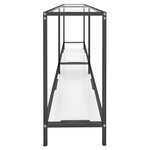 vidaXL Table console Transparent 180x35x75 5 cm Verre trempé
