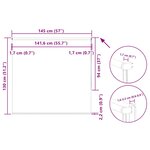 vidaXL Store enrouleur occultant largeur du tissu 141 6 cm polyester