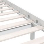 vidaXL Cadre de lit sans matelas blanc bois massif 120x200 cm