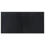 vidaXL Tapis rectangulaire noir 100x200 cm bambou