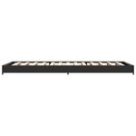 vidaXL Cadre de lit sans matelas noir 75x190 cm