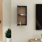 vidaXL Meuble TV Gris 30 5x30x60 cm Bois d’ingénierie