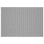 vidaXL Couverture lestée Gris 140x200 cm 6 kg Tissu