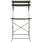 Chaises de jardin pliantes vidaXL 2 Pièces Vert foncé Acier