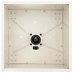 vidaXL Base de parasol avec jardinière Blanc 45 x 45 x 45 cm Acier