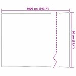vidaXL Film miroir Argent 90 x 1000 cm PET