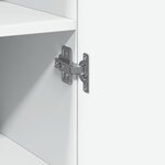 vidaXL Buffet haut blanc 45x42 5x185 cm bois d'ingénierie