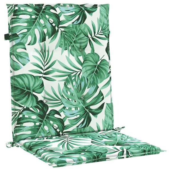 vidaXL Coussins de chaise Autre 2 Pièces Motif de feuille 100 x 50 x 3 cm