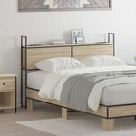 vidaXL Headboard de Rangement avec Station de Charge Chêne sonoma