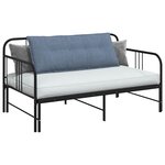 vidaXL Coussin de Dos Bleu 120 x 50 cm Tissu en velours côtelé