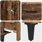 vidaXL Haut Armoire avec tiroir Bois Ancien 70 x 31 x 115 cm