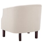 vidaXL Fauteuil beige tissu