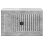 vidaXL Cabinet de chevet mural Gris béton 33 x 34 5 x 20 cm
