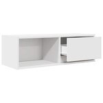 vidaXL Meuble TV blanc 80x31x25 5 cm bois d'ingénierie