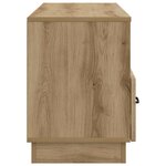 vidaXL Meuble TV Chêne artisanal 102 x 34 5 x 47 cm Bois d'ingénierie