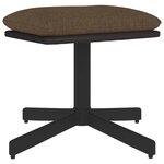 vidaXL Repose-pied Marron 60x60x36 cm Tissu et similicuir