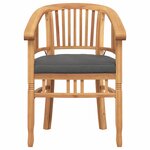 vidaXL Chaises de jardin 2 Pièces Marron 63 x 58 x 89 cm