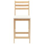 vidaXL Chaises de salle à manger 2 Pièces Naturel 40 x 47 5 x 99 5 cm