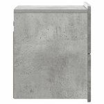 vidaXL Cabinet de chevet mural 2 Pièces Gris béton 33 x 34 5 x 43 cm