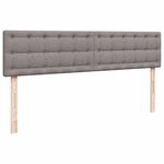 VidaXL Cadre de lit ottoman avec matelas taupe 200x200 cm tissu