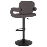 vidaXL Tabourets de bar lot de 2 taupe tissu