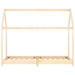 vidaXL Cadre de lit d'enfant Bois de pin massif 90 x 200 cm