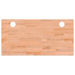 vidaXL Dessus de bureau 110x55x1 5 cm bois massif de hêtre