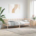 vidaXL Lit de jour sans matelas 90x190 cm bois de pin massif