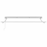 vidaXL Cadre d'auvent Beige 350 x 200 cm Polyester avec revêtement PU