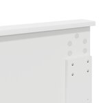 vidaXL Tête de lit Blanc Brillant 140 cm Bois d'ingénierie